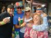 Always a fun bunch to party with, it’s Danny, Tina & Barb with Glick band members Mike (hat) & Dave (front) at Coconuts.
